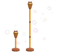 s de Burbujas para Niños - Antorcha Soplador de Altura Ajustable,Creadora De Burbujas con Música Y Luz De Mano O De Pie - para Niños Niñas Exterior Patio Piscina Parque Césped Verano