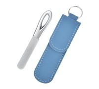 s de metal para uñas Herramienta de doble cara con estuche de llavero