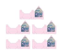 s de Sobre Floral - 5 Piezas Plegable para Ramos en Forma de Bolso - Sobre para San Valentín - Para Propuesta de Matrimonio Boda San Valentín Cumpleaños Día de la Madre