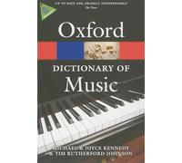 (s/dev) Oxf Dictionary Of Music, The (6 Ed) (Oxford Quick Reference)