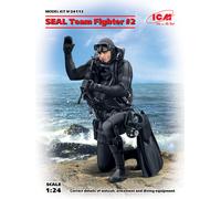 S. E. A. L. Seal Equipo Fighter #2 (100% New Moldes) 1:24 Plástico Modelo Icm