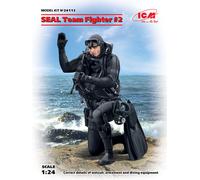 S. E. A. L. Seal Equipo Fighter #2 (100% New Moldes) 1:24 Plástico Modelo Icm