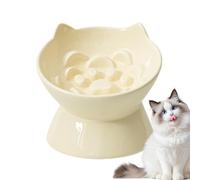 s Elevados para Comida Gatos Cuenco de Cerámica para Agua | Alto para Gatos para el Hogar, la Cocina, Zona de Comedor, Cuarto de Estar, Apartamento y Patio