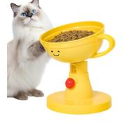 s Elevados para Gatos,Platos de Viaje para Mascotas con 5 Niveles de Altura Ajustable Antideslizante - para Gato Ajustable - para Comer De Pie Alimentos Agua Familia Amigos Camping Coche Hogar