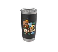 S Es Para Perezoso Zoo Animales Zoo Viaje Jungle Zoo Día Vaso térmico de acero inoxidable de doble pared
