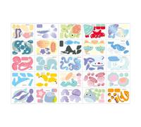 s for Kids, 25-Piece DIY Creative Assembly Toy, Paper Jigsaw Puzzle for Hands-On Learning, Fun Educational Craft for Boys, Girls, and Children, Perfect for Classroom, Family, Travel, Road