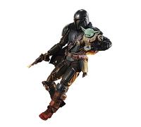 S.H. Figuarts Star Wars The Mandalorian Figura, Aprox. 150 mm, ABS, PVC y Tela, Figura de acción Pintada