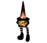 s Halloween Muñeco Sin Cara Iluminado con Sombrero De | Decoraciones Halloween Para Estantería Lugar De Trabajo Dormitorio Repisa Chimenea Salón Escritorio Hogar