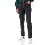 S JXSEOUL Straight MW Jeans R3049 DNM - Pantalón Vaquero para Mujer, Color Negro, 32W x 32L, Black Denim, 32W x 32L