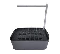 S/L - Bañera automática para loros, ducha de pájaros, bañera de agua para palomas, jaula de baño, periquitos, cuencos transparentes W5g8