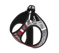 S Leash - Arnés tipo chaleco para perro, tamaño pequeño, cabina telefónica roja de Londres, 1 juego de correa para mascotas, reflectante para exteriores y pasear al perro