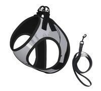 S Leash - Arnés tipo chaleco para perro, tamaño pequeño, con estampado de rinoceronte, reflectante para exteriores y pasear al perro