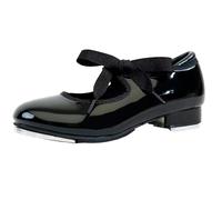 s.lemon Zapatos de Claque,Mujer Hombre Niños 2.5cm Tacón Zapato de Tap Zapatos Claqué Negro EU 30
