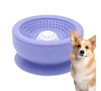 s Lentos para Perros Rodillo Giratorio Antivuelco Juguete Interactivo | Lento Gato Plato Comida Perro pequeños medianos lamer enriquecimiento estimulación mantener ocupados Púrpura