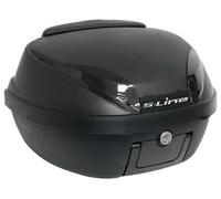 Baul moto 42 lit Carbono respaldo con parilla y anclajes