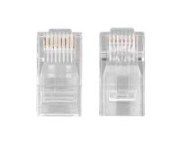S-Link RJ-45 Conector Alambre Transparente - Conectores de Alambre (RJ-45, Transparente, Acrílico, Metal, Oro, 100 Pieza(s))