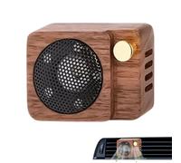s Long Lasting, Wooden Speaker-Style Air Outlet Fan with Refillable Fragrance, Creative Auto Perfume Decoration for Car Interior, Living Room, or Toilet for Fresh Experience