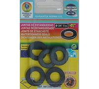 S&M 001734 Pack de 5 Juntas Planas de Goma, 3/4"