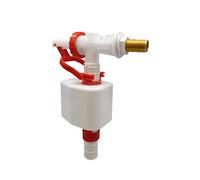 S&M 410253 - Grifo flotador compacto lateral con rosca de latón 3/8” | Regulable, silencioso, resistente y fácil de montar | La solución perfecta para el llenado de cisternas bajas