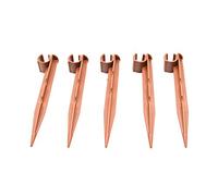 S&M 544590 - Conjunto de 5 piquetas para sujetar tuberías de Ø 16 mm para riego por goteo | Polipropileno de alta calidad y resistencia | Fáciles y rápidas de instalar en jardines y huertos