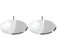 S&M 751868 Embellecedor inoxidable con tornillo de bote sifónico del baño 135 mm (Paquete de 2)