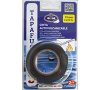 S&M 861109 Cinta tapafugas autovulcanizable negra de 19 mm. Rollo de 2,5 metros