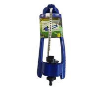 S&M 96005 - Aspersor oscilante de riego para Grandes áreas, Cubre hasta 279 m2 | con 17 boquillas de Chorro a presión, Base de plástico Azul Resistente, Ajuste de Modo de riego y tapón Limpiador