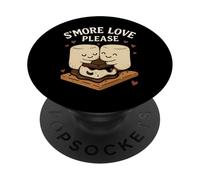 S’More Love Please Amor Dulce de malvaviscos al anochecer PopSockets PopGrip Adhesivo