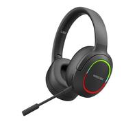S&N Auriculares inalámbricos con Bluetooth para Jugadores, audífonos, Cascos con Sonido Envolvente, estéreo, USB, con luz, para PC y portátil L800 (Negro)