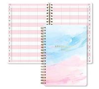 S&O - Agenda de citas con ranuras de 15 minutos, agenda diaria horaria de 6:00 a 21:00, diario con ranura para salón, calendario de reuniones, agenda diaria de cuatro columnas incluye