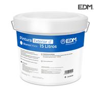 S.of. pintura plastica mate interior/exterior blanca 15l edm