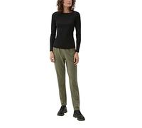 s.Oliver Manga Larga con Estructura Acanalada en Negro 42