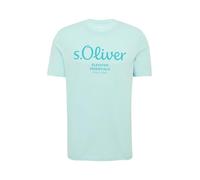 s.Oliver 2139909 Camiseta con Logo, Océano Verde, S Hombres