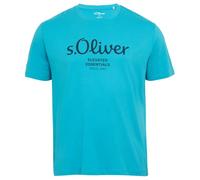 s.Oliver 2139910 Camiseta con Logo, Turquesa, 4XL Hombres