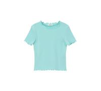 s.Oliver 2142485 Camiseta con Dobladillo Enrollado, Turquesa 6006, 164 para Niñas