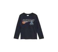 s.Oliver 2150282 Camiseta de Manga Larga con Estampado de Batman, 5952 Azul, 92-98 Grande para Niños