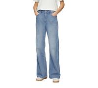 s.Oliver 2150417 Pantalones Vaqueros Suri Wide Leg, Azul Claro, 38W / 30L Mujeres