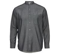 s.Oliver 2156740 Camisa de Manga Larga con Cuello Alto, 59k2 Azul, XXL Hombres