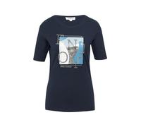s.Oliver 2160855 Camiseta, Azul Marino, 38 Mujeres