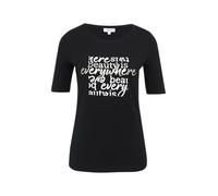 s.Oliver 2160855 Camiseta, Negro, 40 Mujeres