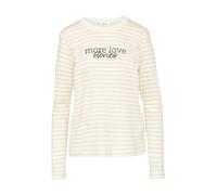 s.Oliver Camiseta beige / ecru / negro L beige / ecru / negro