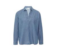 s.Oliver 2161042 Blusa de Manga Larga, Azul, 38 Mujeres