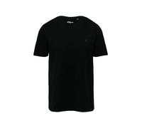 s.Oliver 2161561 Camiseta Slub, Negro, L Hombres