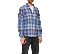 s.Oliver 2162209 Camisa de Manga Larga a Cuadros, Ajuste Regular, 56n2, 4XL para Hombre