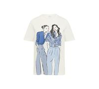s.Oliver 2164099 Camiseta, Beige, 36 Mujeres