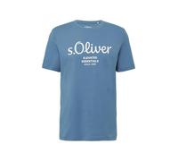 s.Oliver 2165602 Camiseta, Azul océano, L Hombres