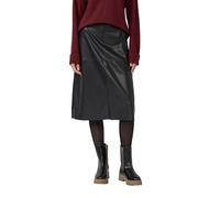 s.Oliver 2172920 Falda Midi de Piel Sintética, Gris, Negro, 44 Mujeres