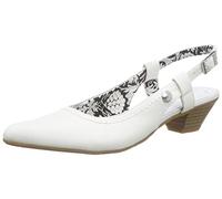 s.Oliver 29500, Slingback Mujer, Color Blanco 100, 37 EU