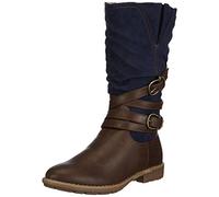 S.Oliver 56607, Botines Niñas, Denim/Cognac 872, 39 EU (6 Kinder UK)