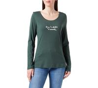 s.Oliver Camiseta de Mujer, Verde Oscuro, 46-48